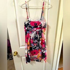 Size small. Spaghetti strap colorful sundress.  Above knee. Excellent condition.